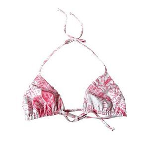 MARA HOFFMAN Rae paisley pink string‎ bikini top size small